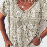 Ema – Elegantna blusa s dekolteom od svile