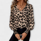 Alja – Elegantna bluzica s leopard uzorkom od svile
