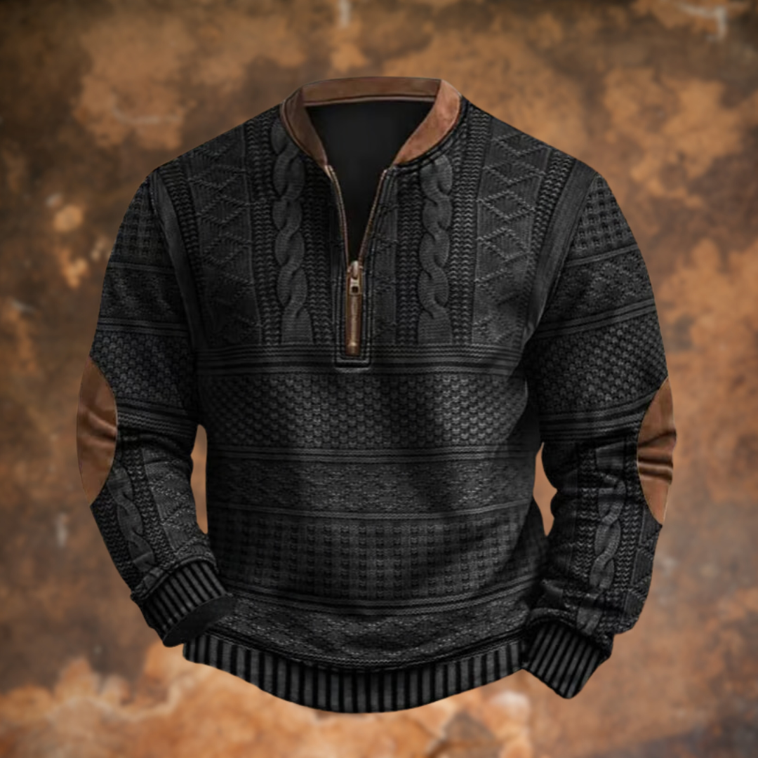 Matej – Elegantna dukserica s patentnim zatvaračem od pamuka