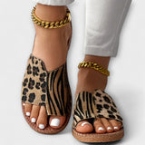 Kaja – Elegantne bicolor sandale s leopardskim uzorkom