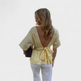 Alja – Elegantna blusa od svile s čipkastim detaljima