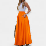Marija – Elegantna midi suknja od svile s romantičnim detaljima