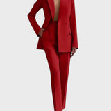Bojana – Elegantni set od lanenog blazera i hlača
