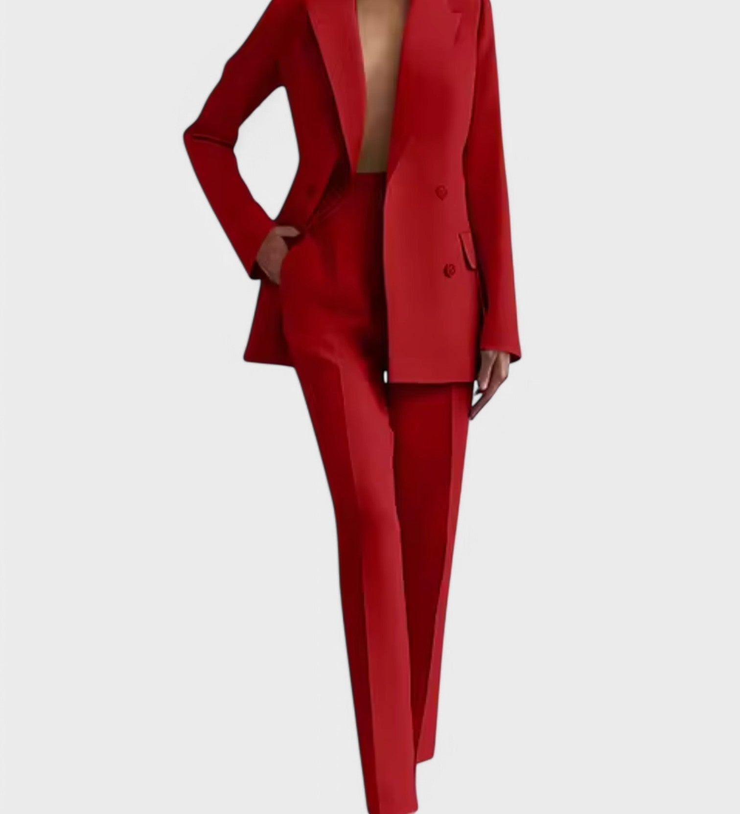Bojana – Elegantni set od lanenog blazera i hlača