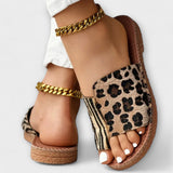Kaja – Elegantne bicolor sandale s leopardskim uzorkom