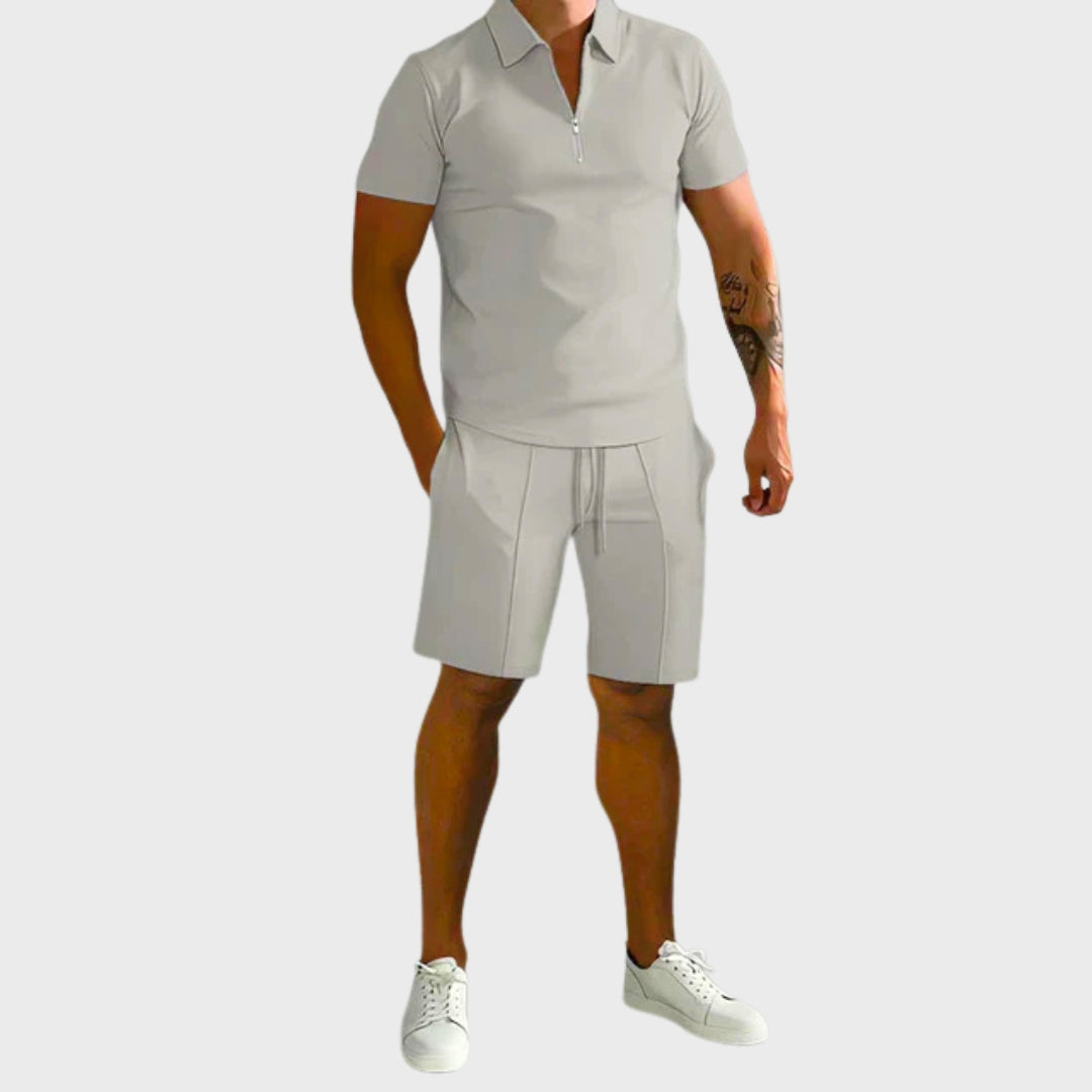 Tim – Elegantni Set od Dvije Dijela u Svilenom Materijalu