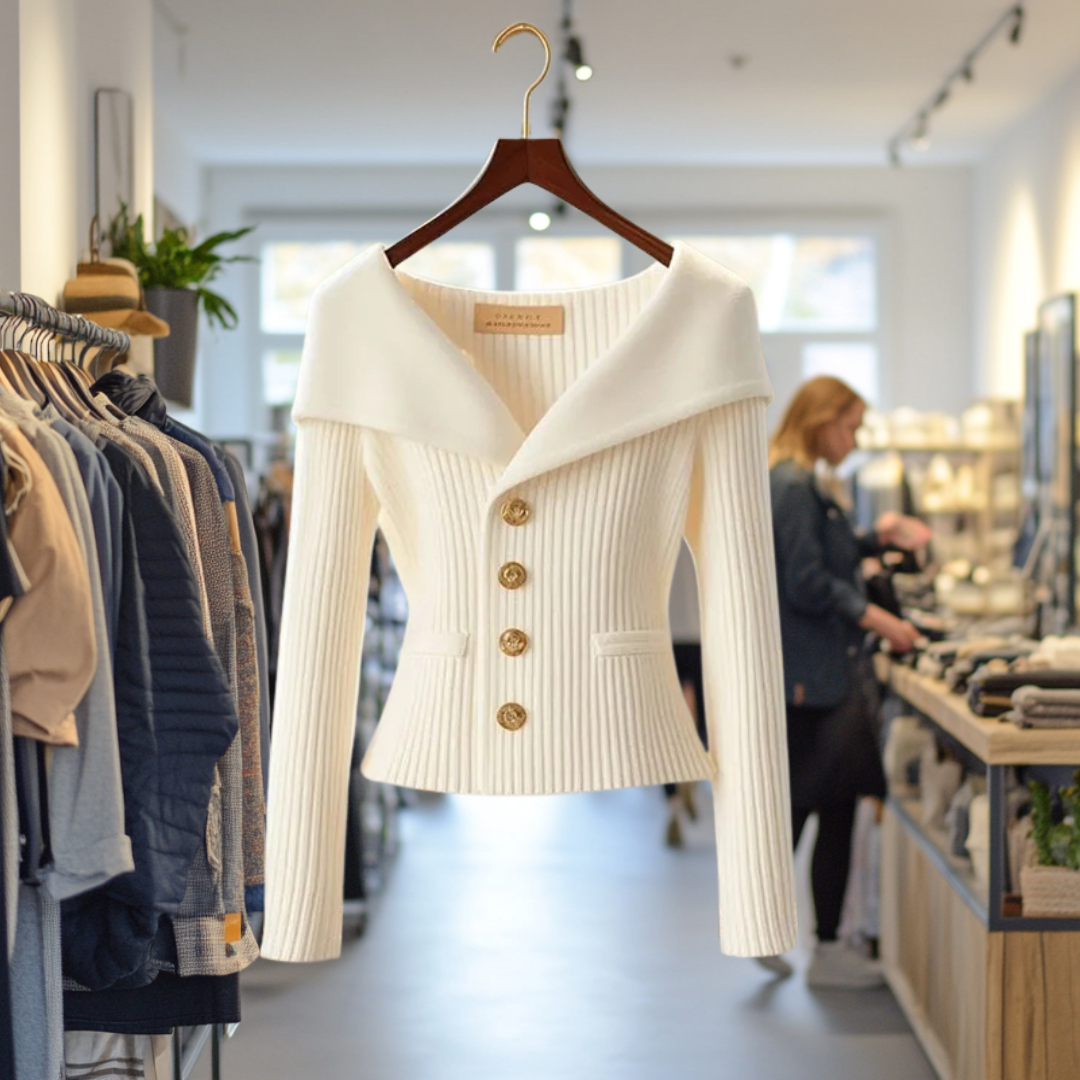 Jana – Elegantna pletena bluza od mekog pamuka
