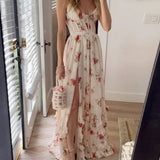 Maja – Elegantna midi haljina s cvjetnim uzorkom