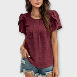 Alja – Elegantna blusa od svile s čipkastim detaljima