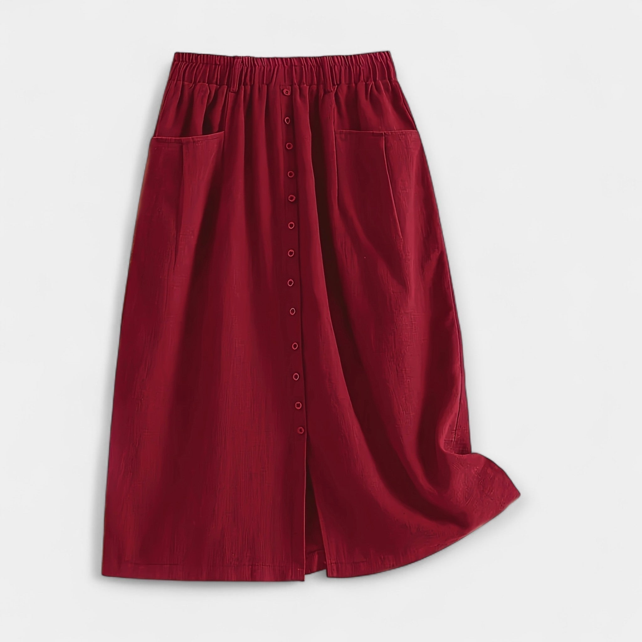 Marija – Elegantan midi suknja od svile s pranjem