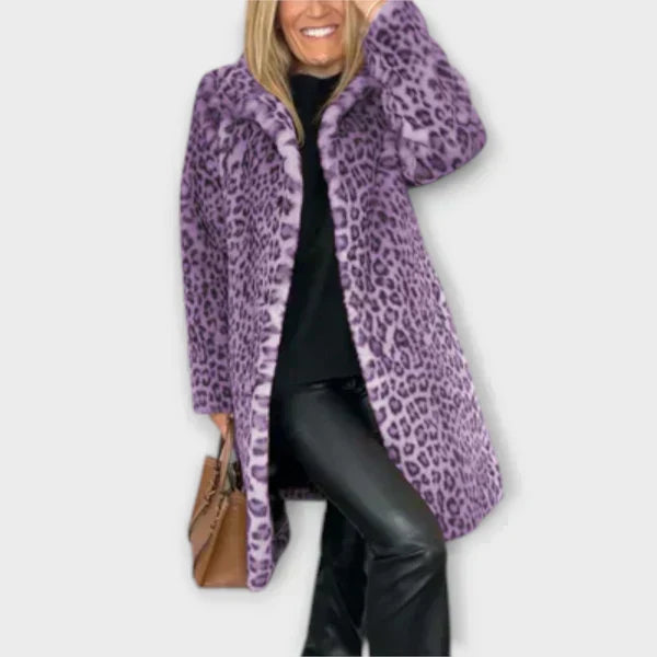 Zala – Elegantni leopard kaput od svile