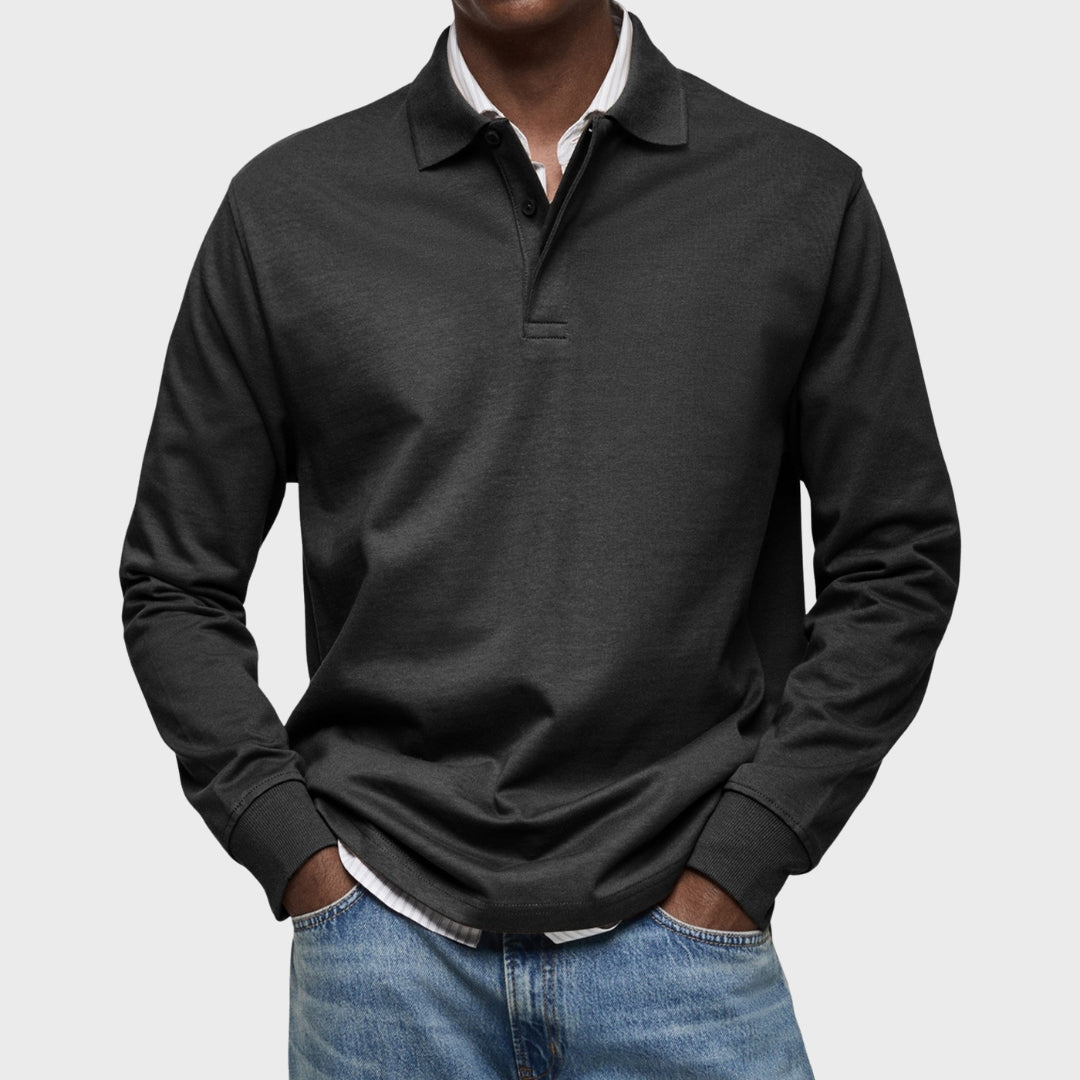Matej – Elegantan Polo S Dugim Rukavima od Pamuka