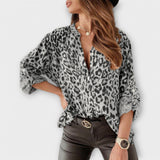 Alja – Elegantna blusa s leopard uzorkom od svile