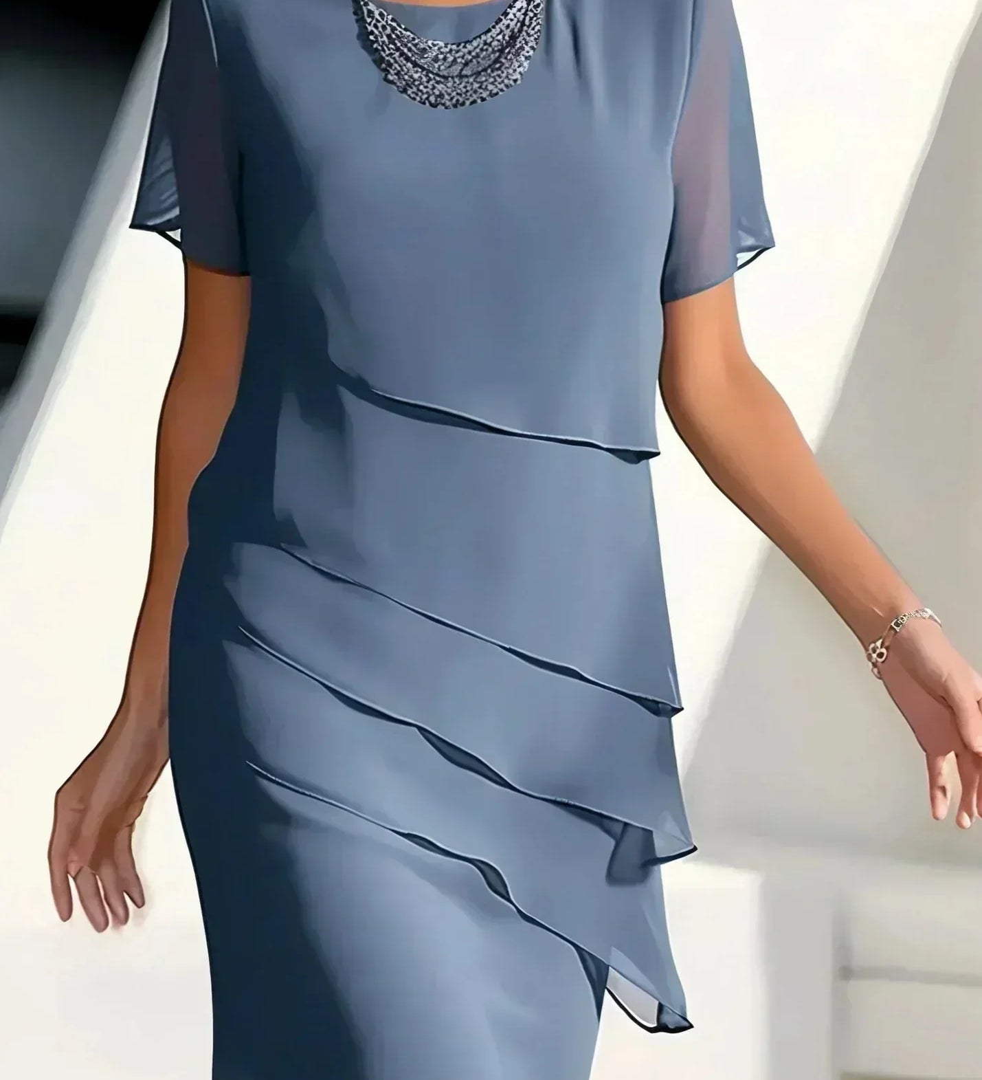 Nika – Elegantan Midi Haljina od Svile
