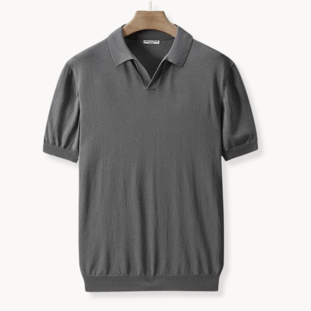 Luka – Elegantna Capa Polo bez Dugmadi od Svile