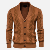 Matej – Elegantni argyle kardigan od meke mješavine