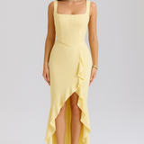 Katarina – Elegantan satenski korzet s midi siluetom