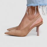 Simona – Elegantne nude slingback pumpe s finim potpeticom