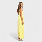 Katarina – Elegantan maxi haljina od svile u žutoj boji