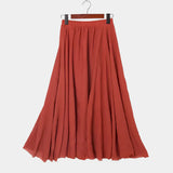 Marija – Elegantna midi suknja s visokim strukom od svile