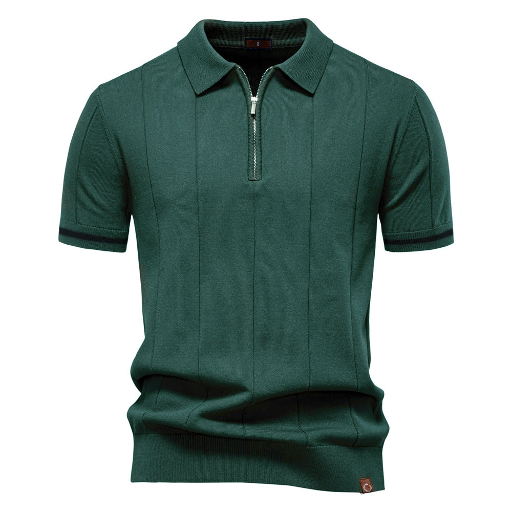 Jan – Elegantan polo s polu zatvaračem od svile