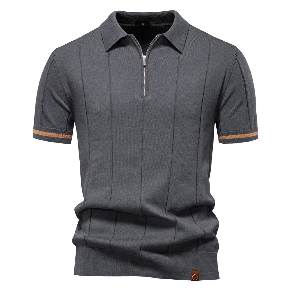 Jan – Elegantan polo s polu zatvaračem od svile