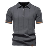 Jan – Elegantan polo s polu zatvaračem od svile