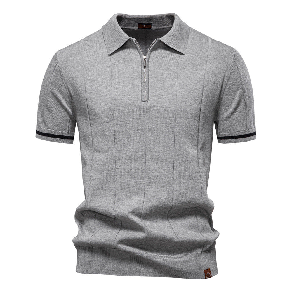 Jan – Elegantan polo s polu zatvaračem od svile