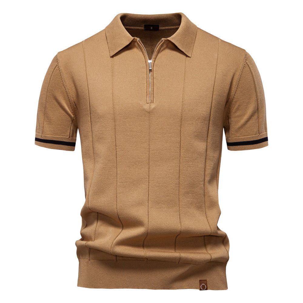 Jan – Elegantan polo s polu zatvaračem od svile