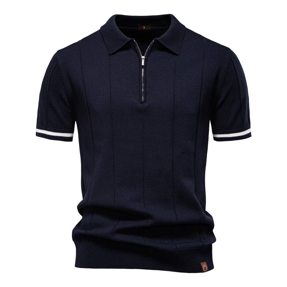 Jan – Elegantan polo s polu zatvaračem od svile