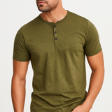 Jan – Elegantna Henley košulja s gumbima od pamuka