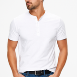 Luka – Elegantna Henley majica s gumbima od pamuka