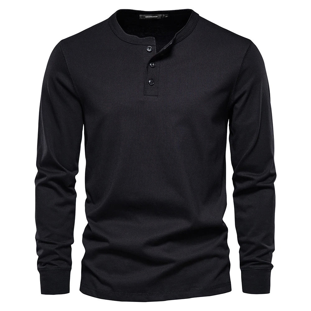 Jan – Elegantna Henley majica od meke mješavine