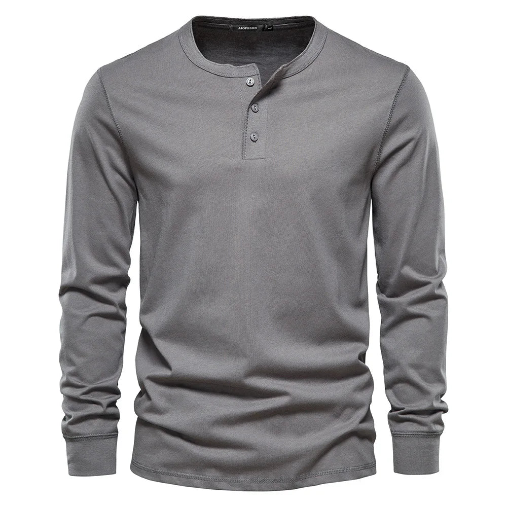 Jan – Elegantna Henley majica od meke mješavine