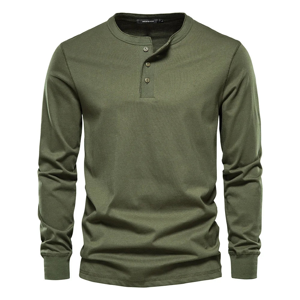 Jan – Elegantna Henley majica od meke mješavine