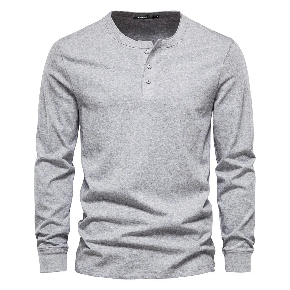 Jan – Elegantna Henley majica od meke mješavine