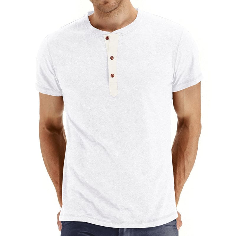 Jan – Elegantna Henley majica s mekim mrežastim ovratnikom