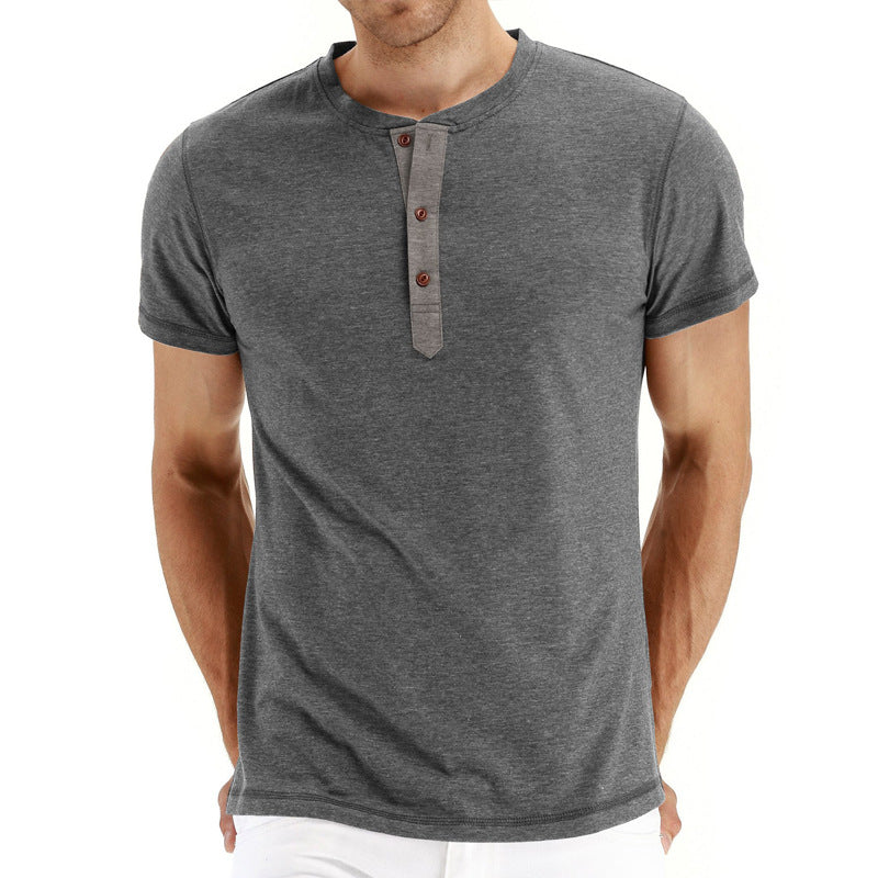 Jan – Elegantna Henley majica s mekim mrežastim ovratnikom