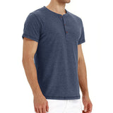 Luka – Elegantna Henley T-Shirt s Mrežastim Ovratnikom
