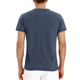 Luka – Elegantna Henley T-Shirt s Mrežastim Ovratnikom