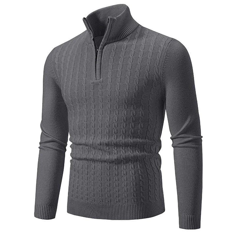 Matej – Elegantan pleteni pulover od mješovitih materijala