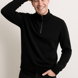 Matej – Elegantni pleteni pulover s polu zatvaračem
