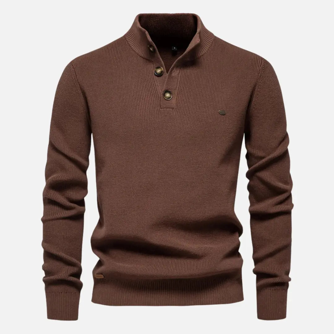 Matej – Elegantni pulover s visokim ovratnikom od mekanog pamuka