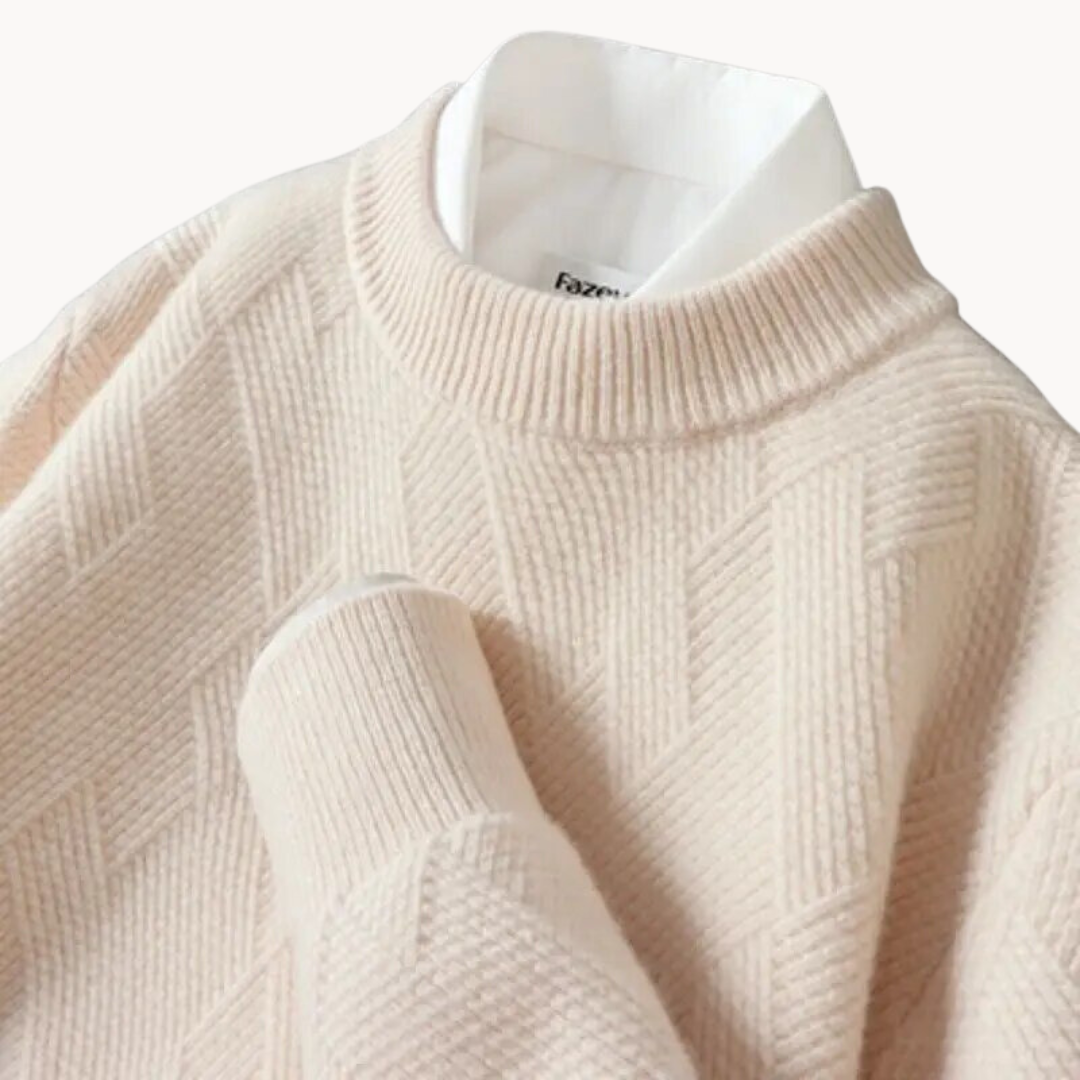 Matej – Elegantan džemper od Jacquard pletenine
