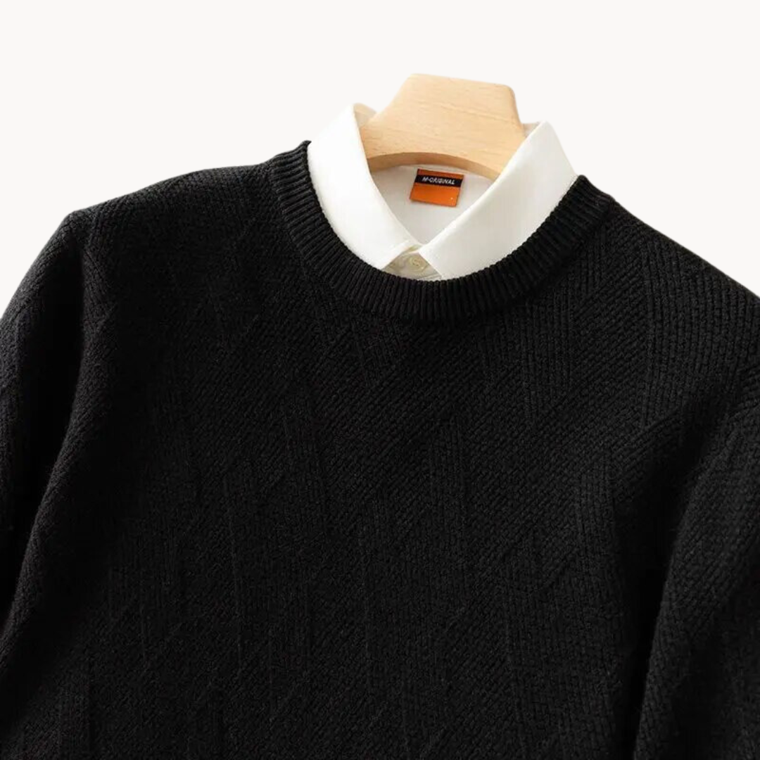 Matej – Elegantan džemper od Jacquard pletenine