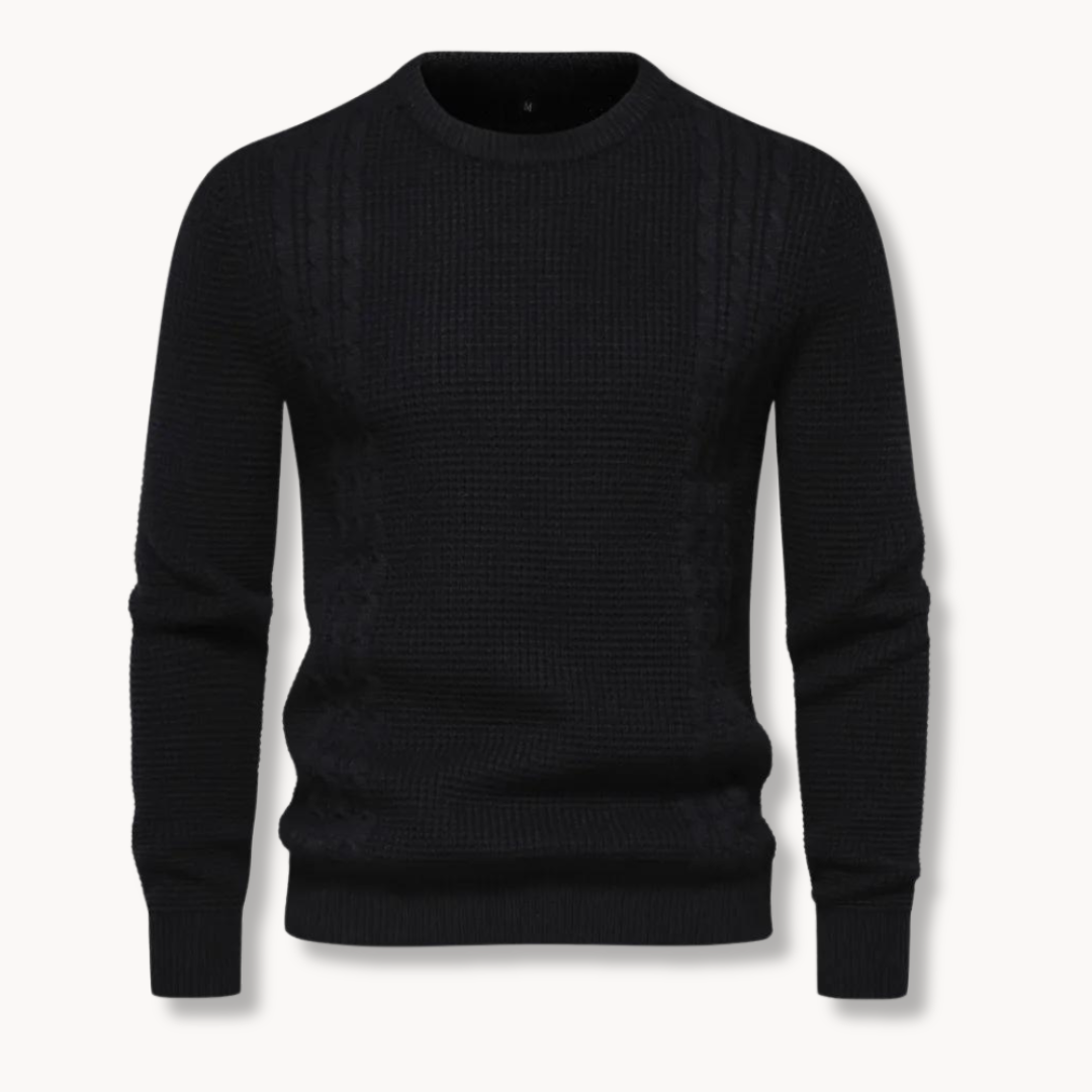 Matej – Elegantni pulover od patchwork pletiva