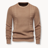 Matej – Elegantni pulover od patchwork pletiva