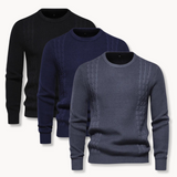Matej – Elegantni pulover od patchwork pletiva