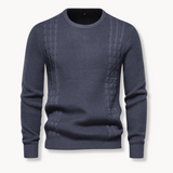 Matej – Elegantni pulover od patchwork pletiva