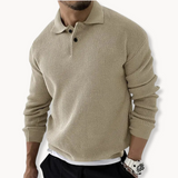 Matej – Elegantan pleteni polo pulover od pamuka